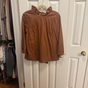 Tuckernuck Ruffled Long Sleeve Top